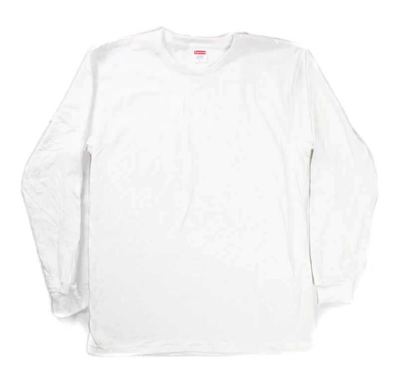 SUPREME - BLANK TEE L/S (WHITE)
