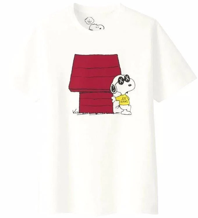 KAWS/PEANUTS/UNIQLO - JOE KAWS DOGHOUSE TEE (WHITE)