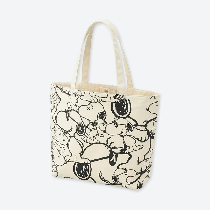 KAWS/PEANUTS/UNIQLO - ALL OVER SNOOPY TOTE BAG (WHITE)