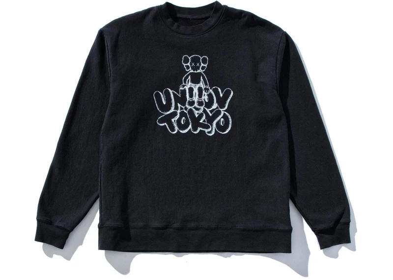 KAWS X UNION TOKYO CREWNECK (BLACK)