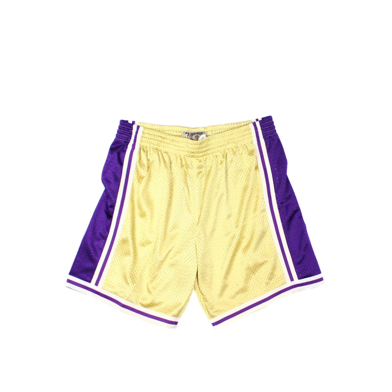 MITCHELL & NESS - "GOLD SERIES" SWINGMAN SHORTS (LA LAKERS)