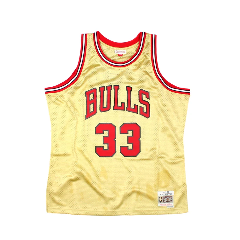 MITCHELL & NESS - "GOLD SERIES" SWINGMAN JERSEY (CHICAGO BULLS)