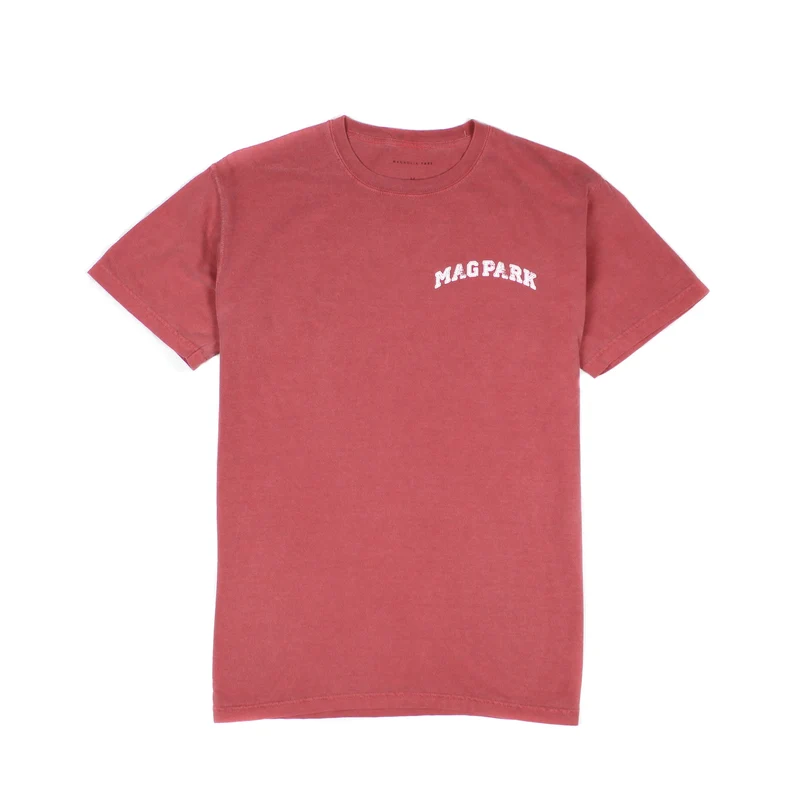 MAGNOLIA PARK - P.E. SUMMER '18 TEE (CRIMSON/WHITE)