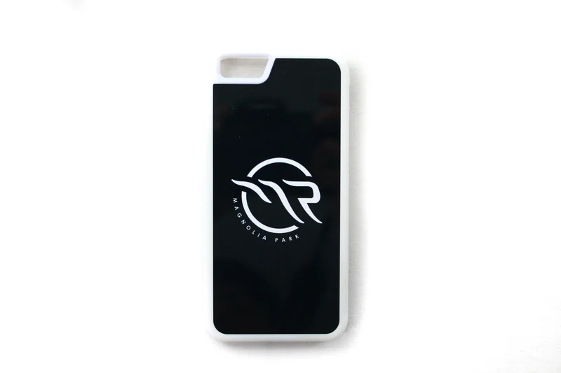 MAGNOLIA PARK - IPHONE 6/6S CASE LOGO (BLACK W/ WHITE BUMPER)