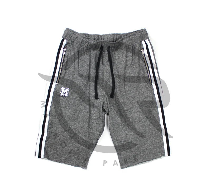 MAGNOLIA PARK - "VARSITY" TERRY SHORTS (GREY/BLACK)