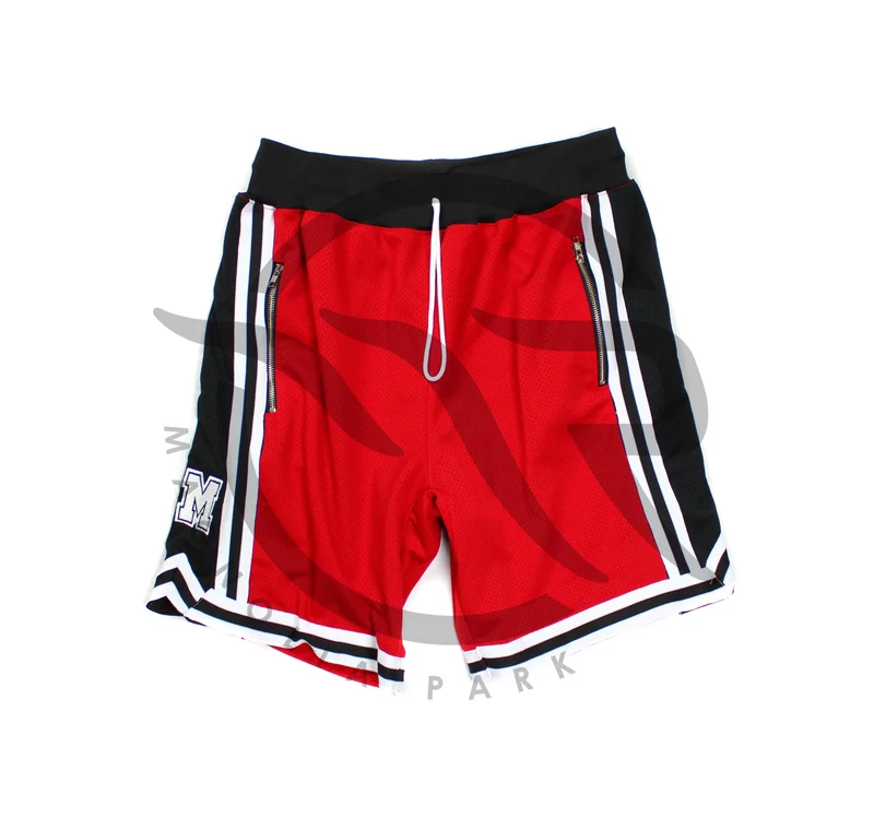 MAGNOLIA PARK - "VARSITY" SPORT SHORTS (RED/BLACK)