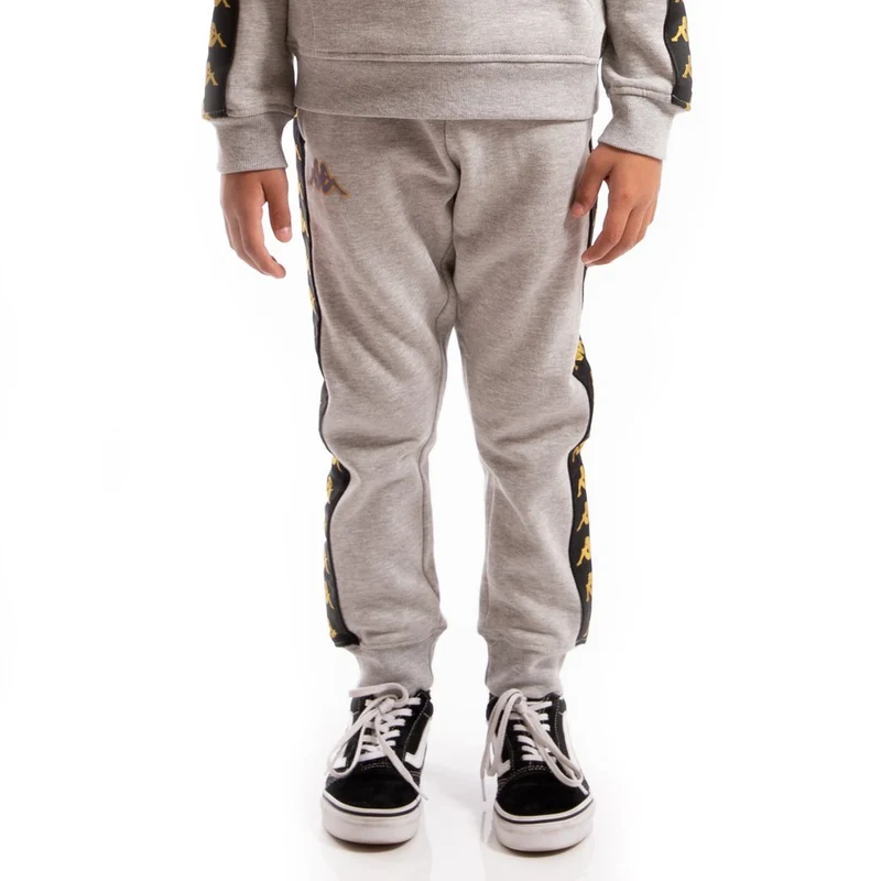 KAPPA (KIDS) - 222 BANDA AGRIF SLIM PANTS (GREY/BLK)
