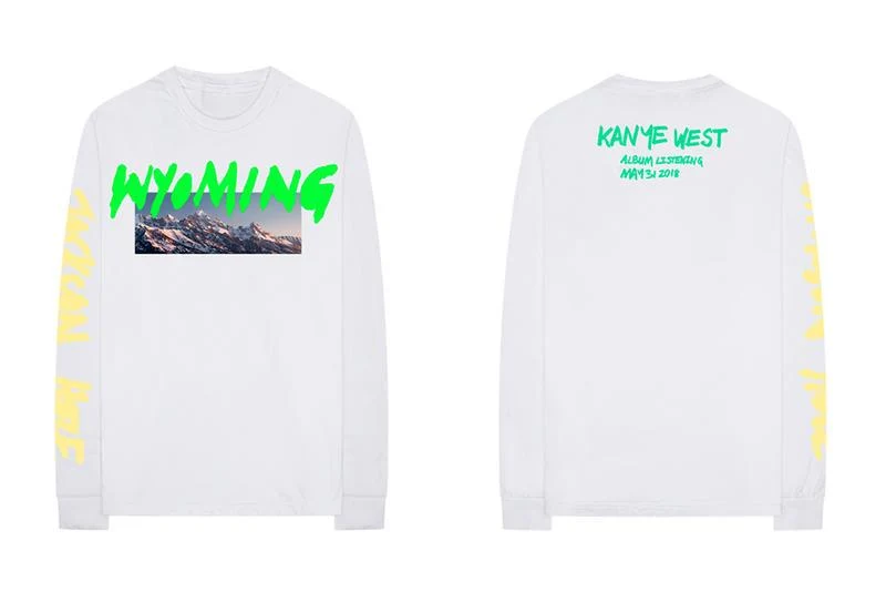 KANYE - WYOMING L/S TEE (WHITE)
