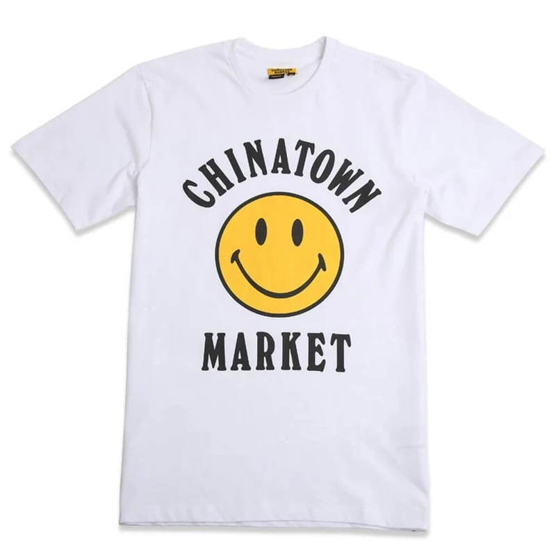 CHINATOWN MARKET - SMILEY LOGO T-SHIRT (WHITE)