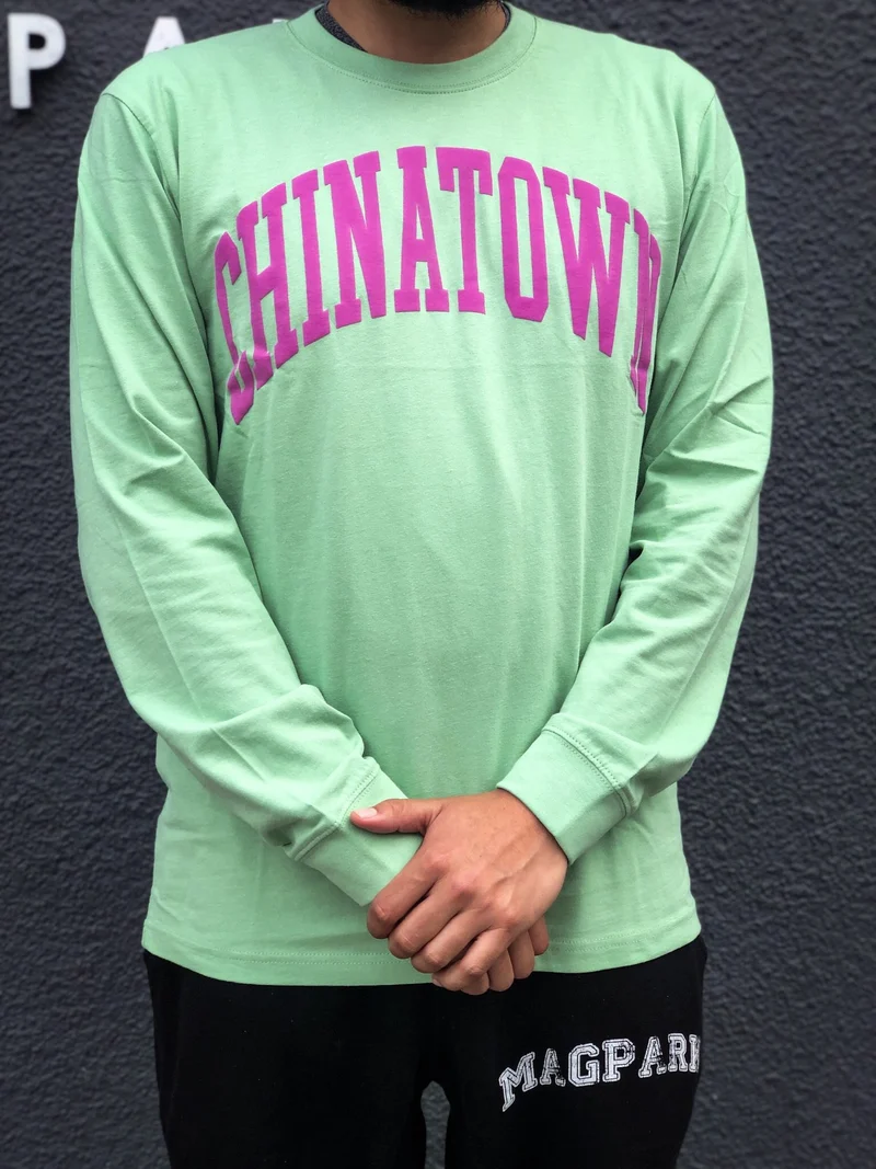 CHINATOWN MARKET - ARC LONG SLEEVE (GREEN)