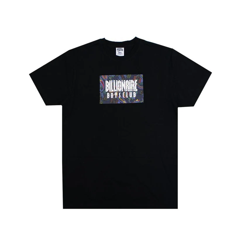 BILLIONAIRE BOYS CLUB - BB PAISLEY BOX SS TEE (BLACK)