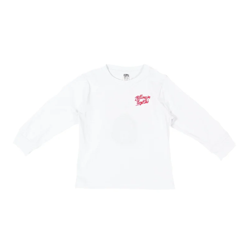 BILLIONAIRE BOYS CLUB (KIDS) - BB SCRIPT LS TEE (WHITE)