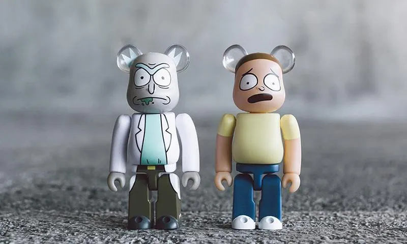 BE@RBRICK - RICK N MORTY 100% 2 PACK