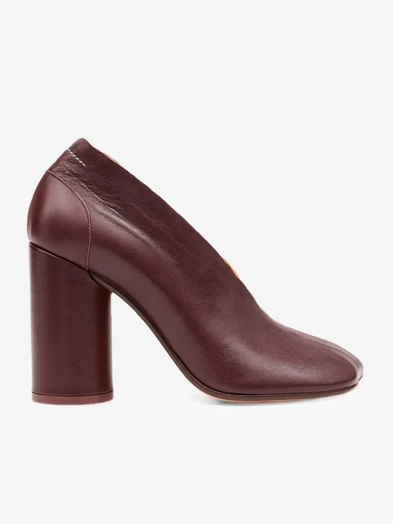 Pumps Anatomic in Nappa marrone