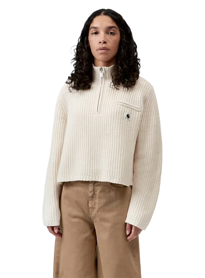 Jersey W' Detroit Half Zip Sweater