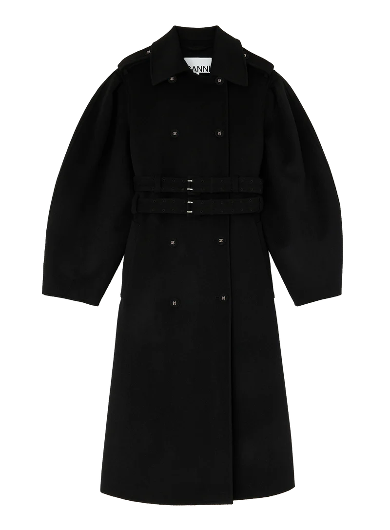 Gabardina Splittable Wool Trench Coat