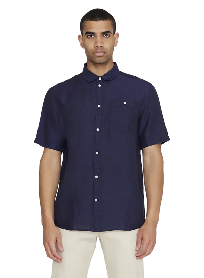Camisa Regular Linen Short Sleeve