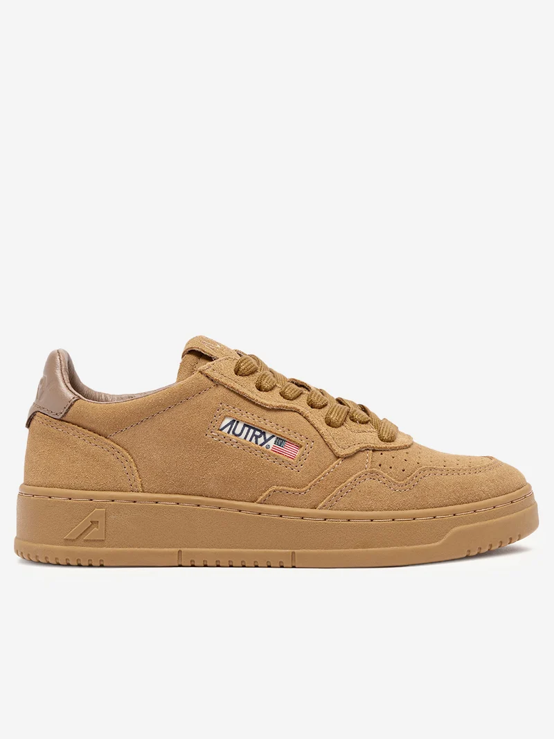 M Medalist Low in suede marrone rame