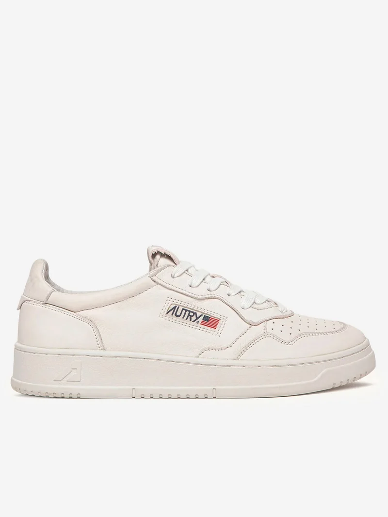 M Medalist Low in nappa super soft bianco ottico