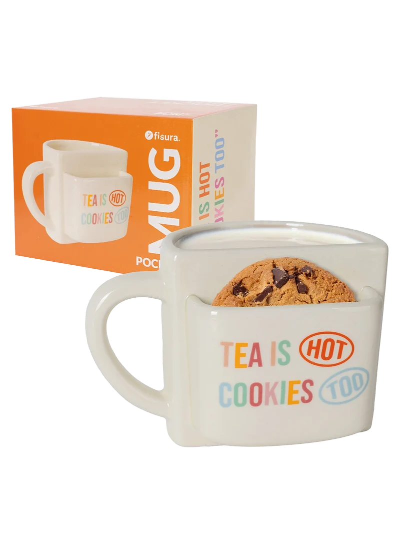Taza Bolsillo "tea Is Hot Cookies Too"