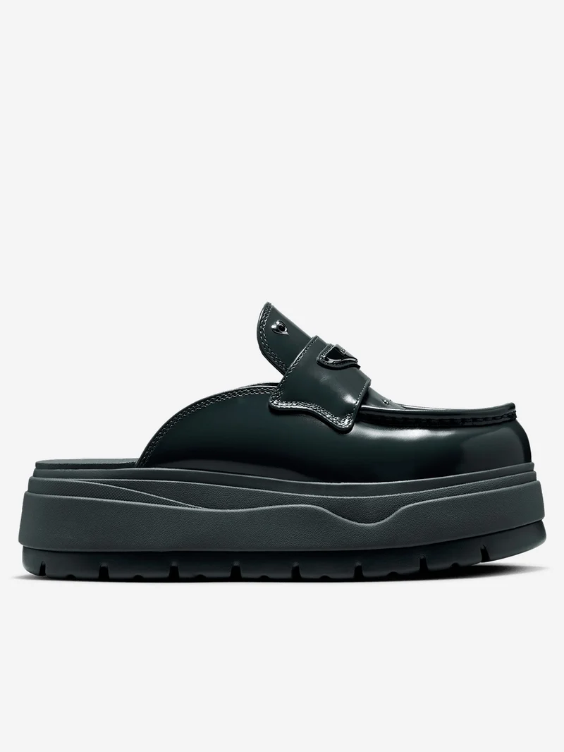 W Air Jordan mule in antracite con applicazioni