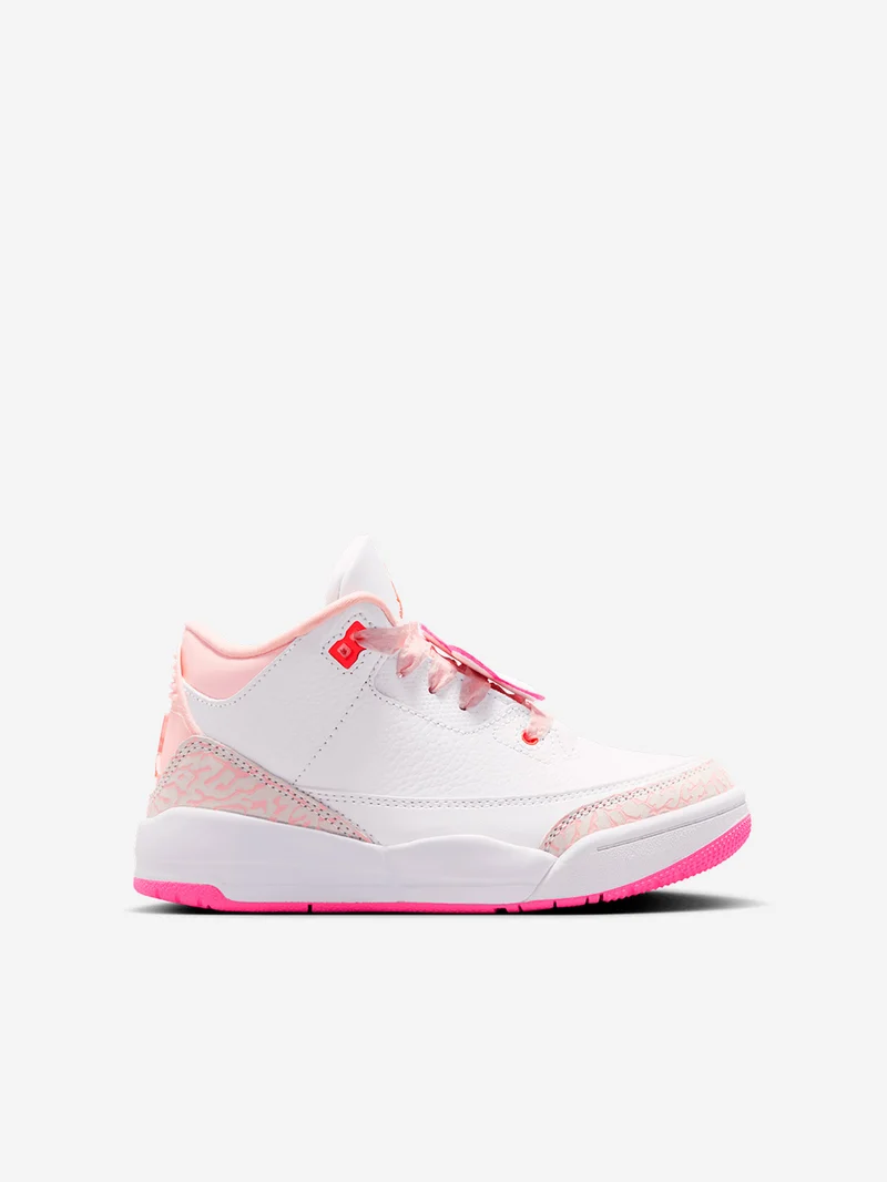 Air Jordan 3 Retro 'Pearl Pink Hyper Orange' Bambini piccoli