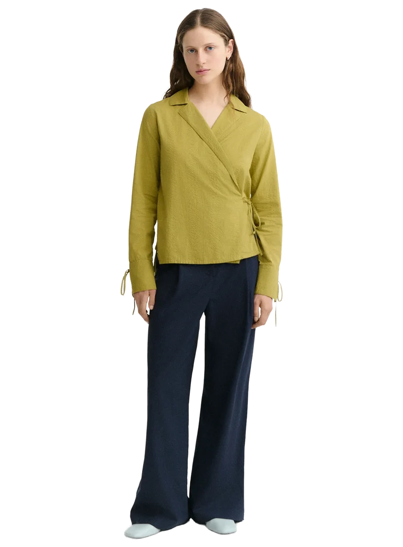 Blusa Cruzada Seersucker Lenie