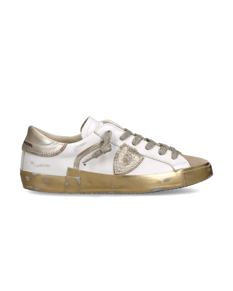 Sneakers Prsx Women, White Gold