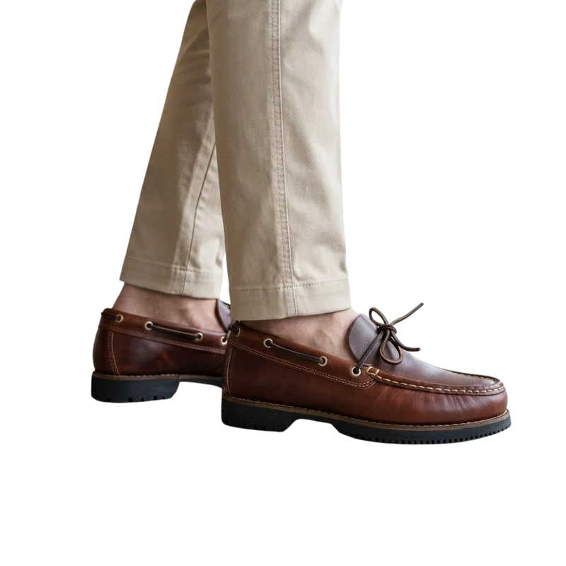 HOMBRE NÁUTICOS LAZO PULL MARRON 205
