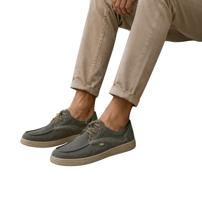 HOMBRE CASUAL ZAPATO TEXTIL KAKI 145728