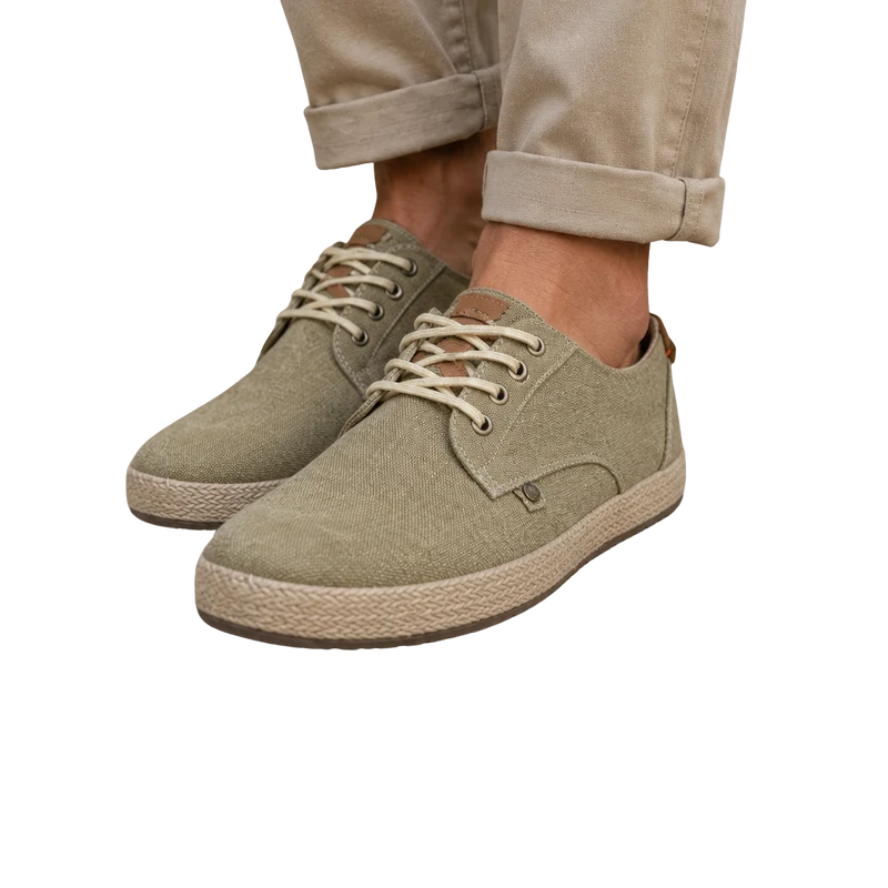 HOMBRE CASUAL ZAPATO LONA BEIGE
