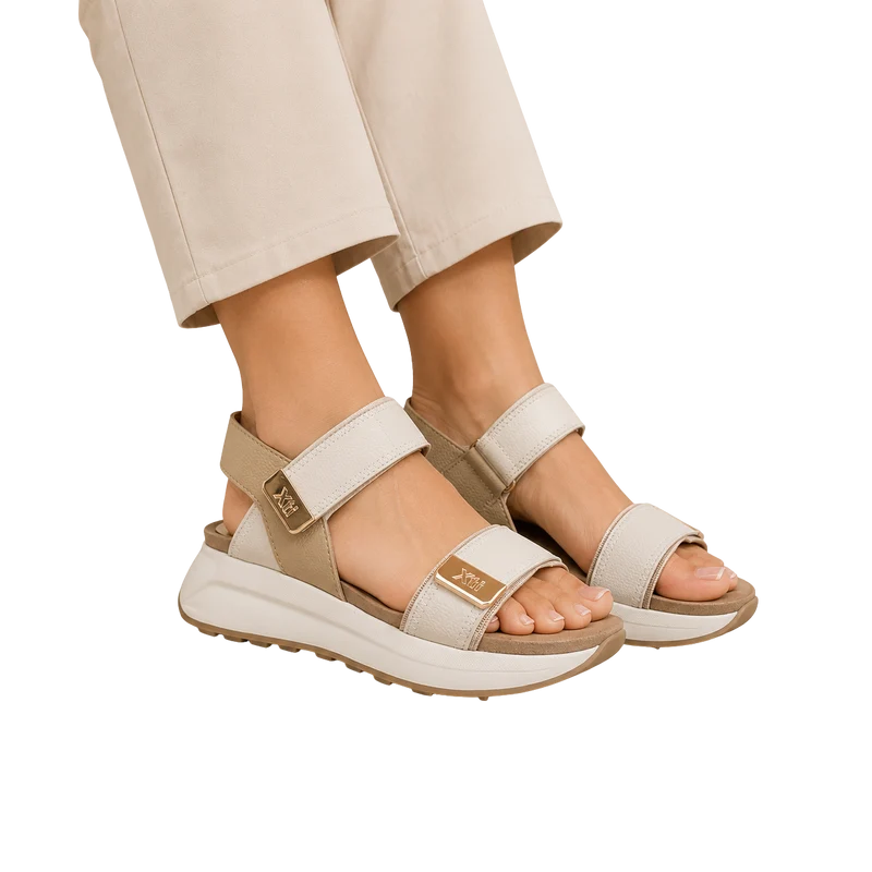 MUJER SANDALIA AURA BEIGE