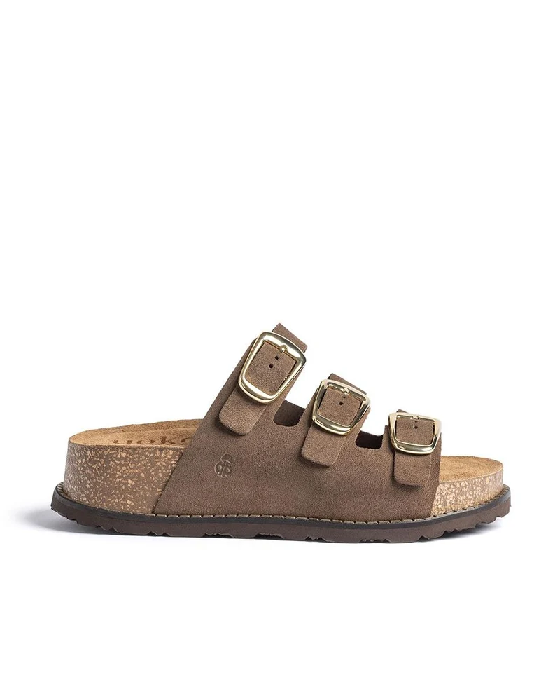 Sandalias de piel YOKONO ALI-260 Marrón Mujer
