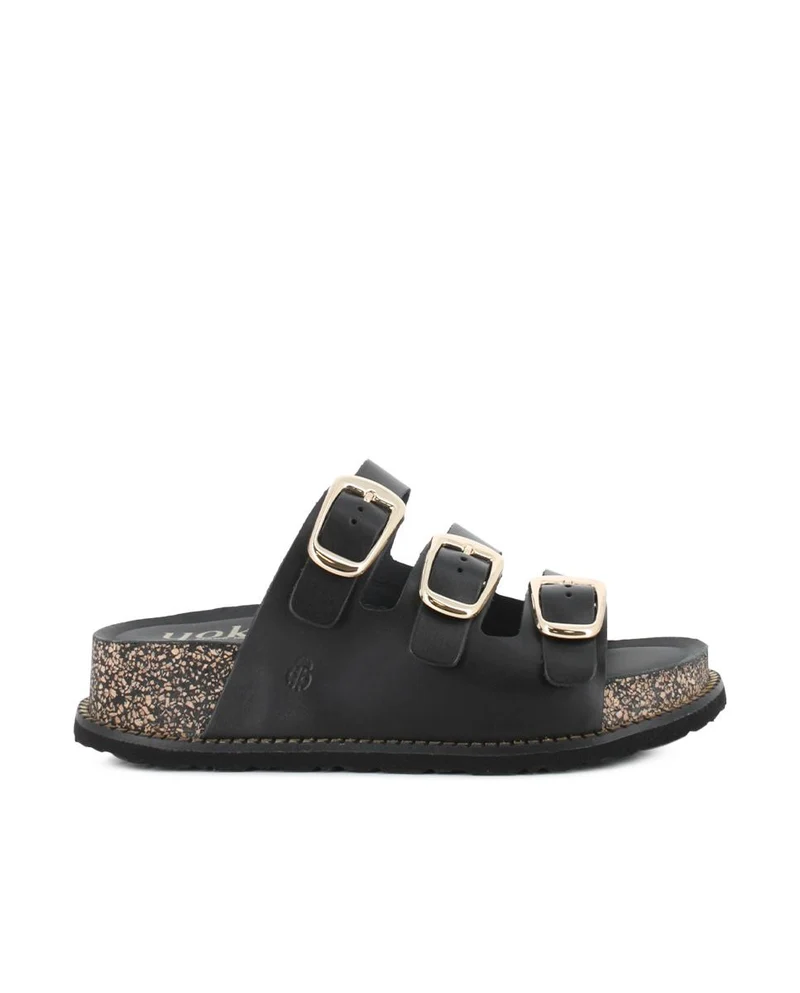 Sandalias de piel YOKONO ALI-260 Negro Mujer