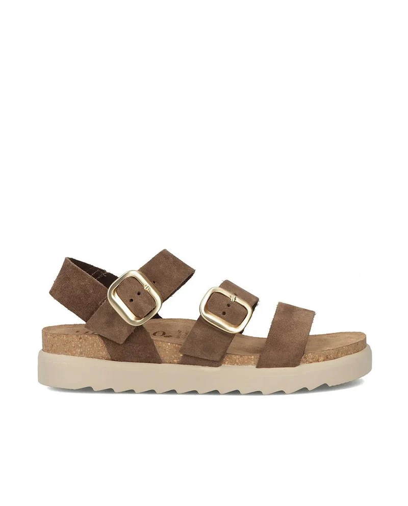 Sandalias de piel YOKONO TUNEZ-127 Marrón Mujer