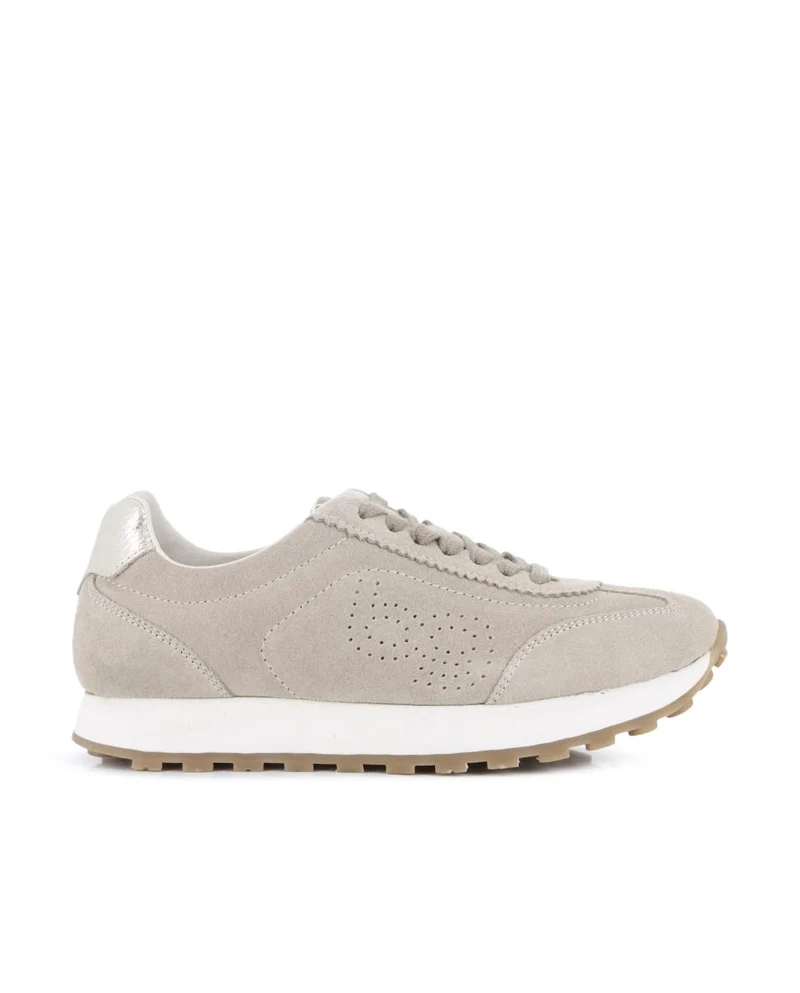Zapatillas de piel Blogger Carmina Beige Mujer