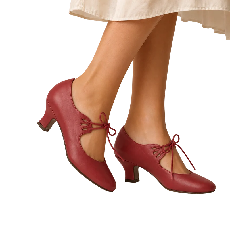 MUJER SALON BAILE MODELO CORDON ROJO