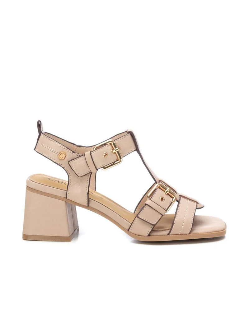 Sandalias de piel CARMELA 161629 Beige Mujer