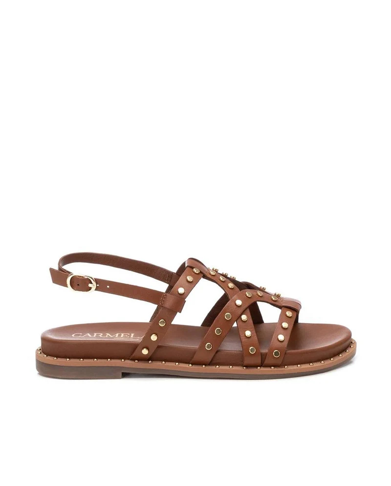 Sandalias de piel CARMELA 162392 Camel Mujer