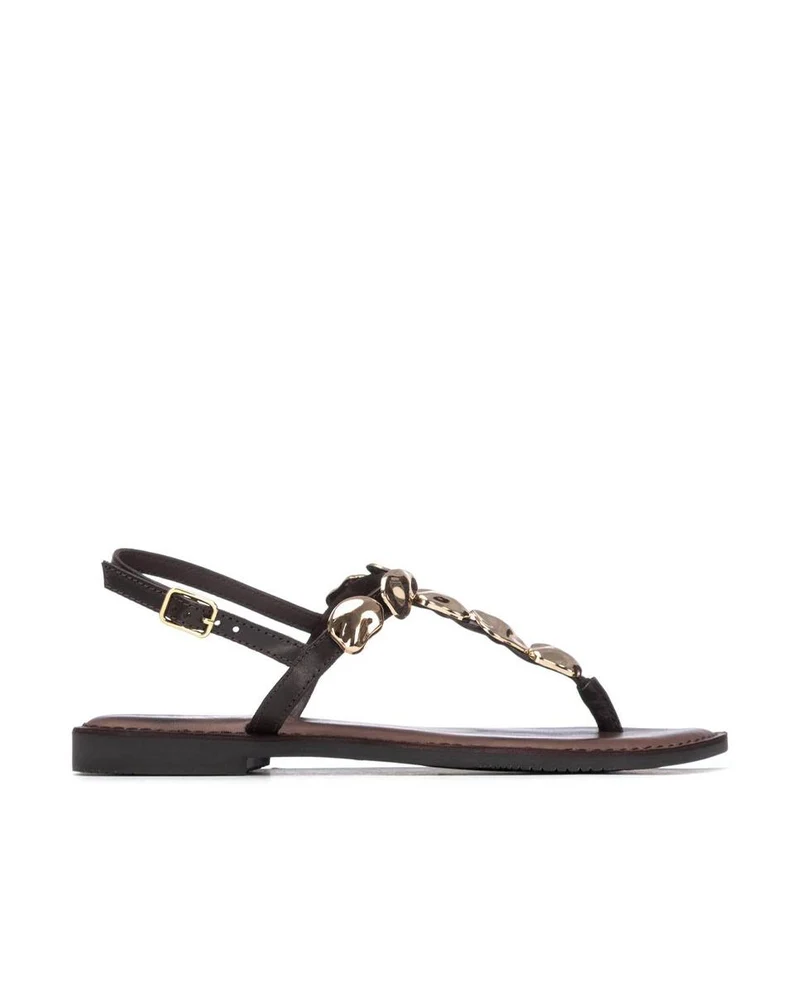 Sandalias de piel CARMELA 163293 Marrón Mujer