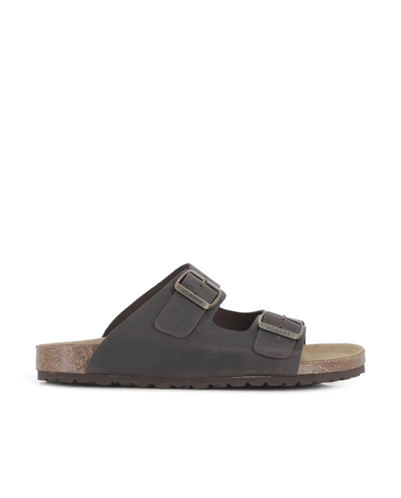 Sandalias de Piel para Hombre NORSAY Trueno 02 Color Marrón Oscuro