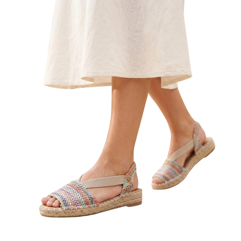 MUJER ESPARTO PLANA AMALFI PUNTERA MULTI