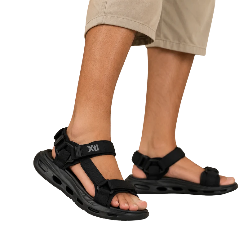 HOMBRE SANDALIA CRO - TEX. NEGRO
