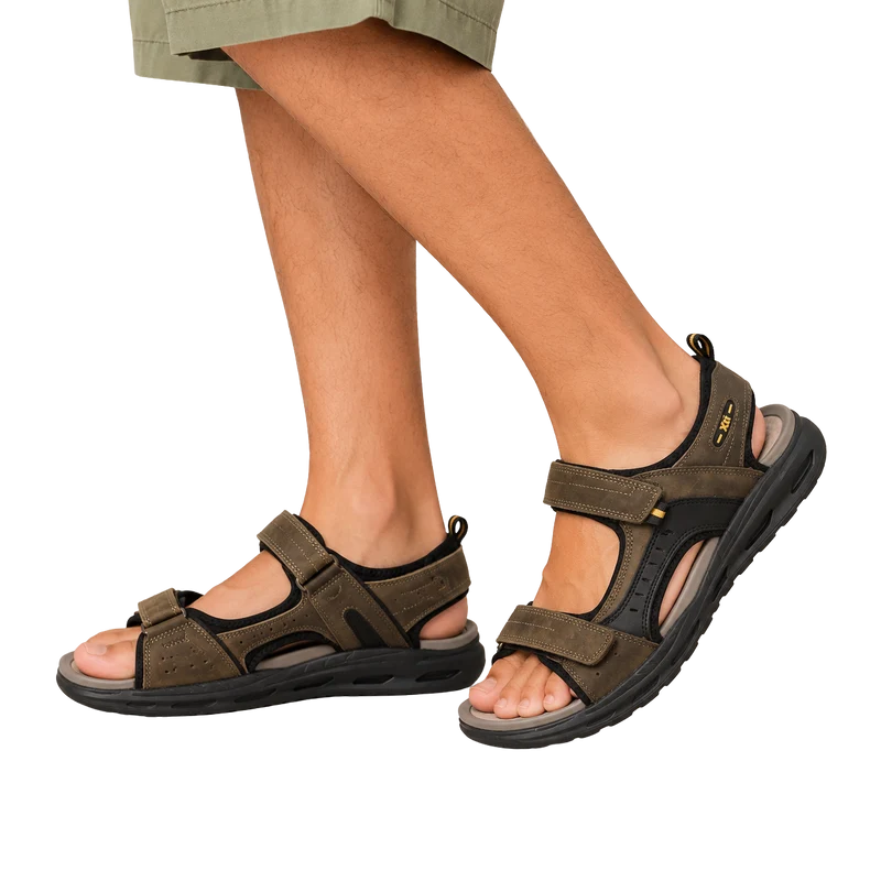 HOMBRE SANDALIA CRO - PIEL TAUPE