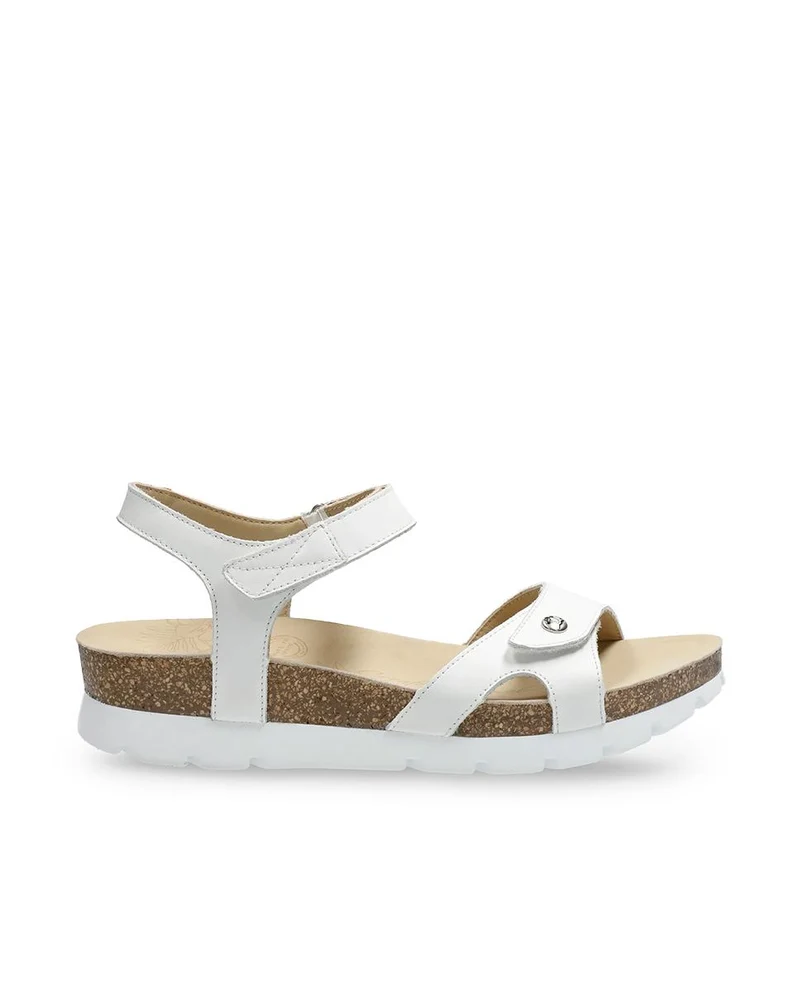 Sandalias de Piel Panama Jack Sulia Blanco Mujer