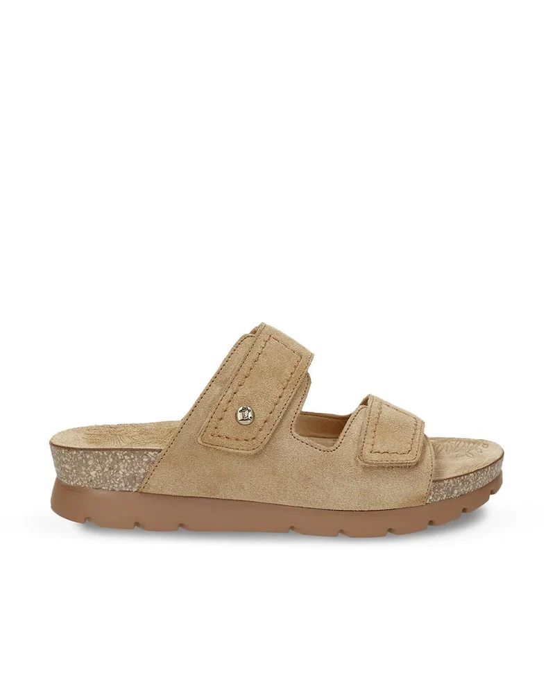 Sandalias de Piel Panama Jack Sophie Camel Mujer