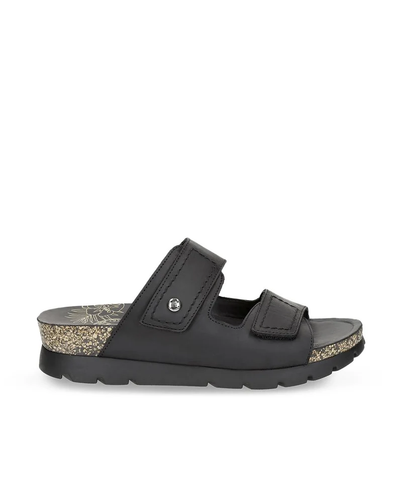 Sandalias de Piel Panama Jack Sophie Negro Mujer