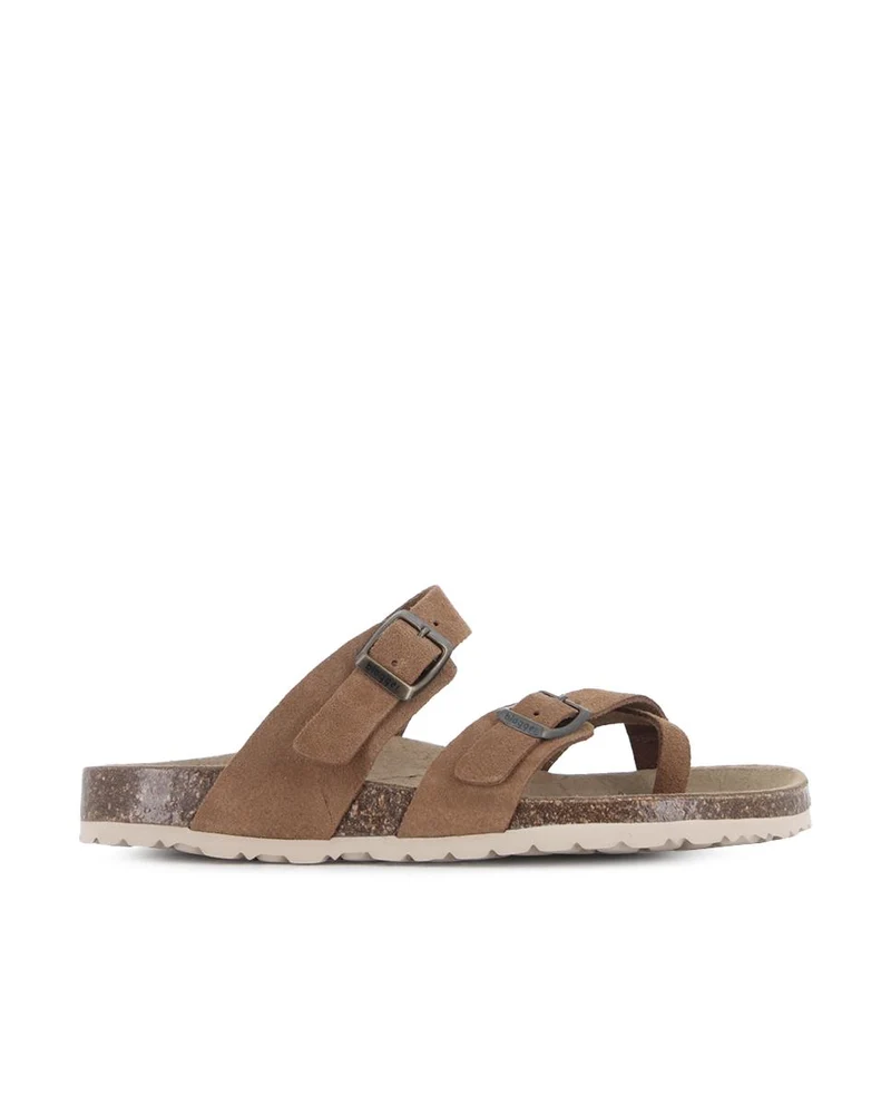 Sandalias de Piel Blogger Ginebra 03 Color Cuero para Mujer