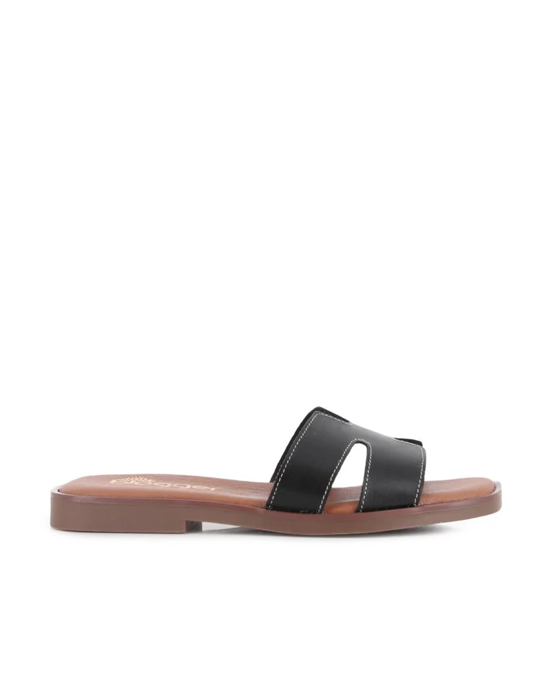 Sandalias de Piel Blogger Ariel 2 Color Negro para Mujer