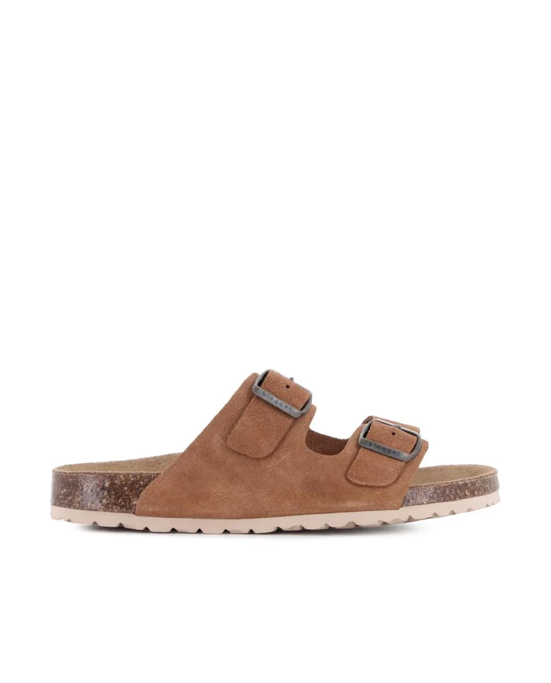 Sandalias de Piel Serraje Blogger Talia 02 Color Cuero para Mujer